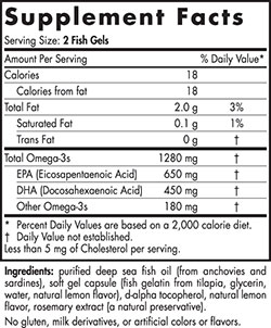 Nordic Naturals Ultimate Omega in Fish Gelatin